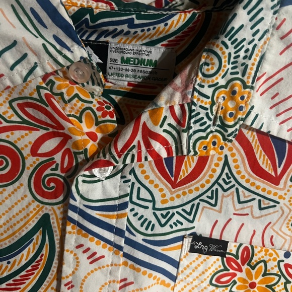 LRG Medium Button Up Shirt Floral - Picture 2 of 4